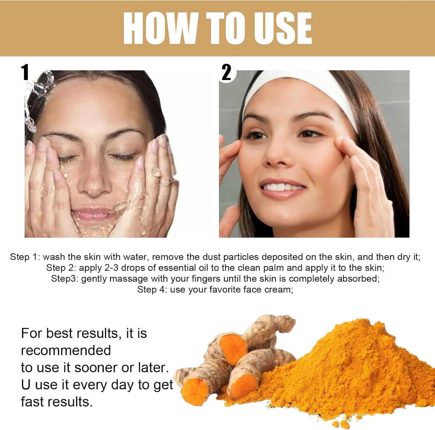 Sérum au curcuma correcteur de taches biologique